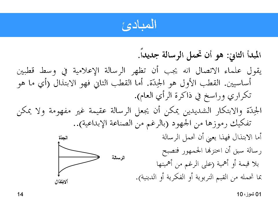 اللغة الإعلامية_المبادئ والمعايير